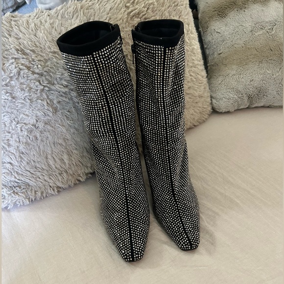 Steve Madden Crystal Heeled Boots - Picture 2 of 9